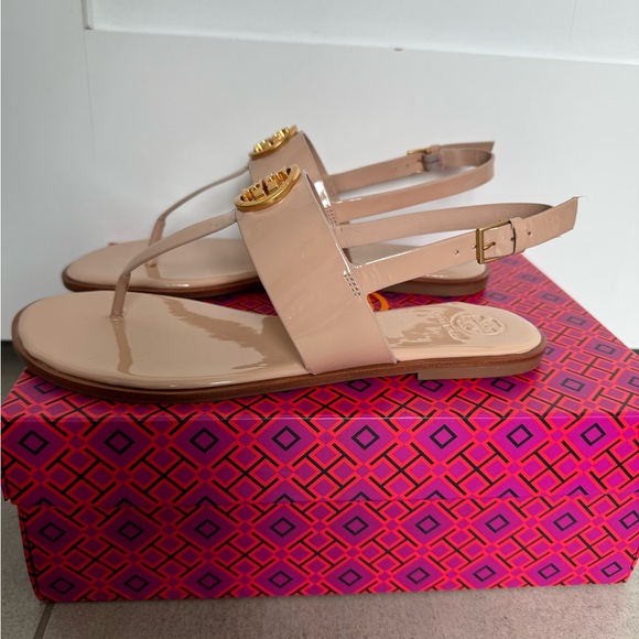 Tory Burch Blush Patent Thong Sandals - Picture 5 of 7